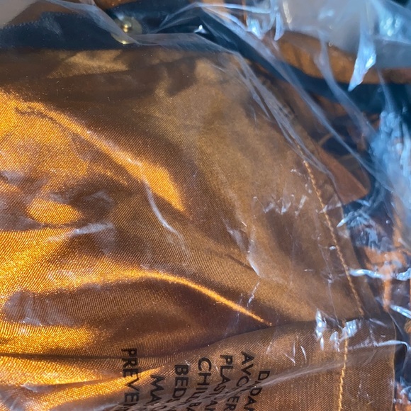 SOLD Gold Satin Strappy Square Neck Bodycon Dress - Picture 5 of 5